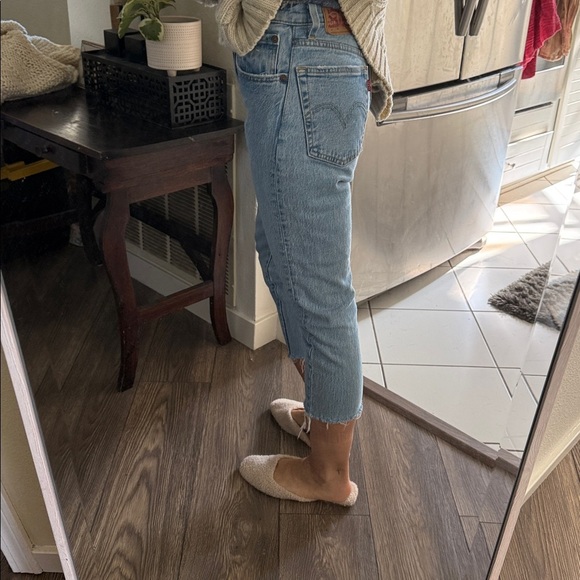 Light Blue Levi’s 502 Jeans cropped size 25 - Picture 4 of 16